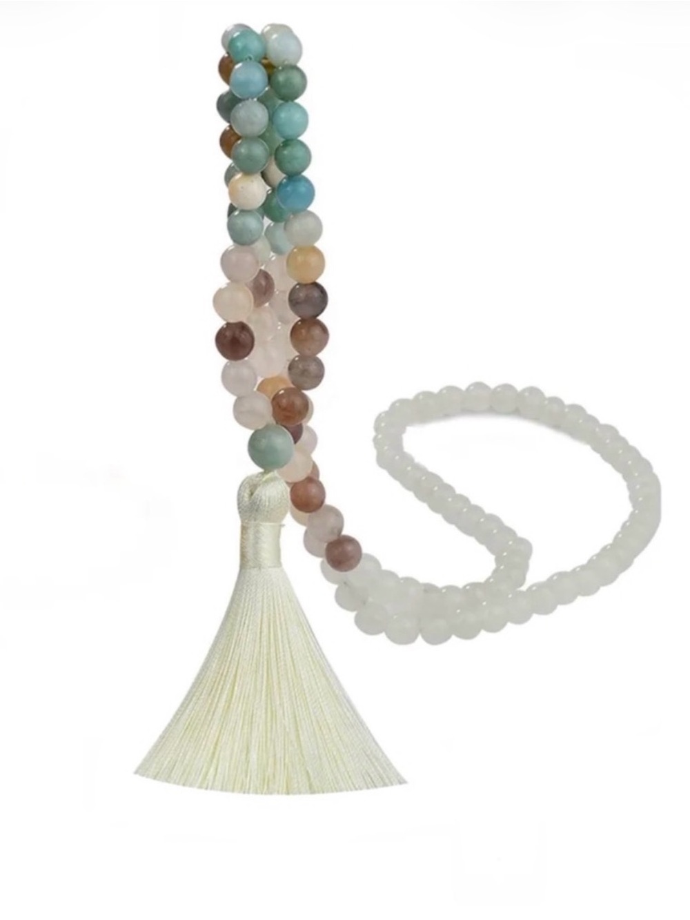 Natural Stone Tassel Necklace NWT